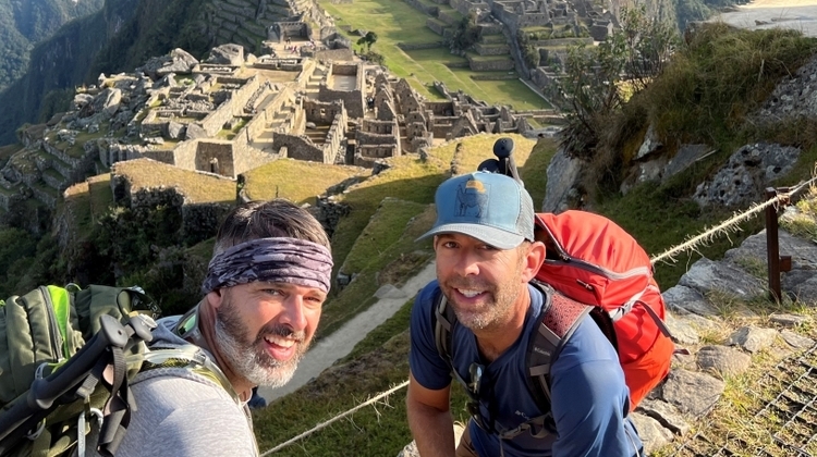 Gray and friend at Macchu Picchu